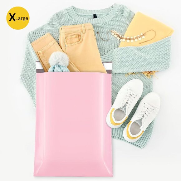 SHOW 20 count - 19x24 Poly Mailer - Professional Self Sealing Pink Poly Mailer - Picture 6 of 6